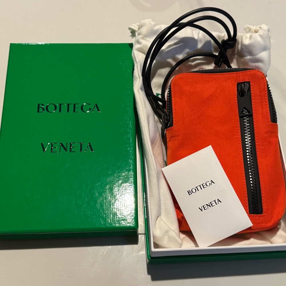 Bottega Veneta Orange and Black Mini Bag